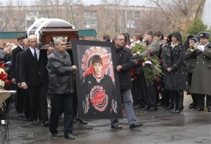 Russia Cherepanov Funeral