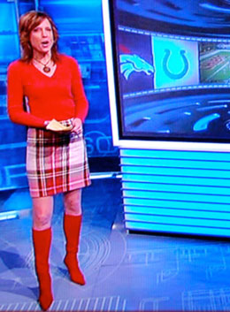Sexy Hannah Storm outfit ESPN